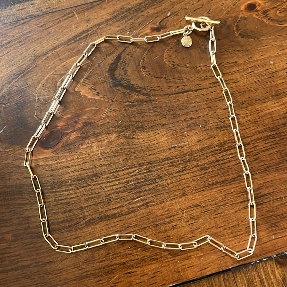 JCrew gold chain link necklace